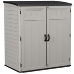Suncast 6'x4' Extra Large Vertical Outdoor Storage Shed With Shelf