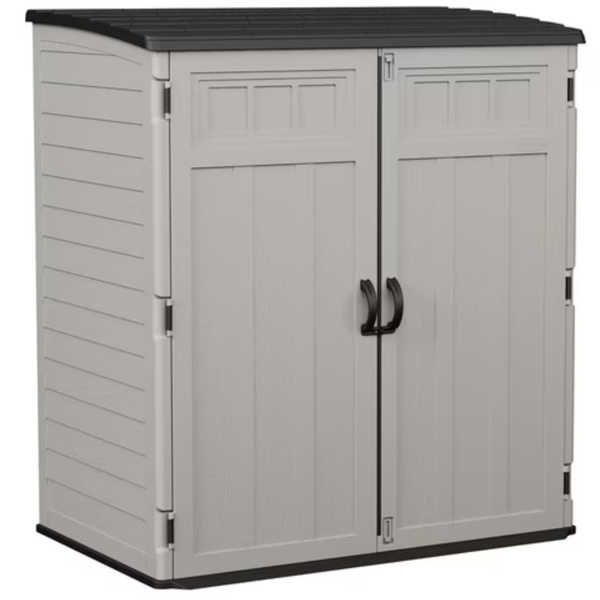 Suncast 6'x4' Extra Large Vertical Outdoor Storage Shed With Shelf