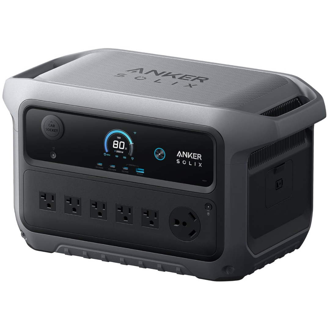 Anker Solix C2000 Gen 2 2048Wh 4000W Solar Portable Power Station