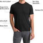 6-Pack True Classic Short Sleeve Crew Neck Men's T-Shirts
