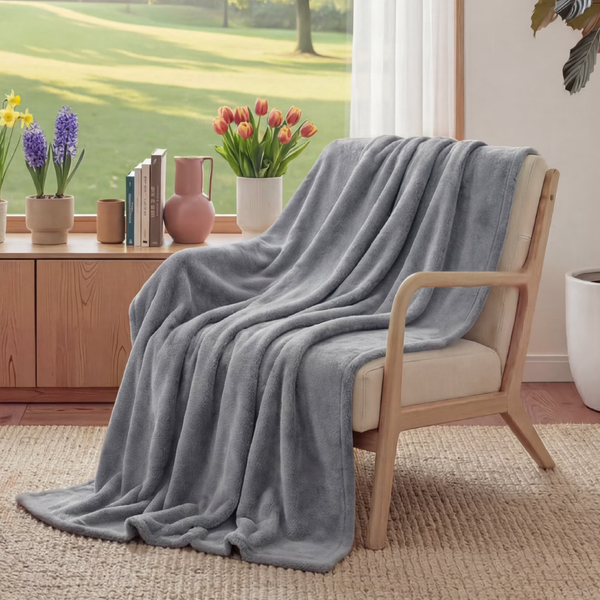 U by Bedsure 50x60 inches Fleece Throw Blanket for Couch