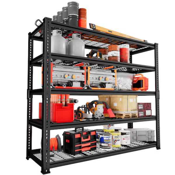 5-Tier 48"W x 72"H x 18"D Adjustable Heavy Duty Metal Shelving Unit