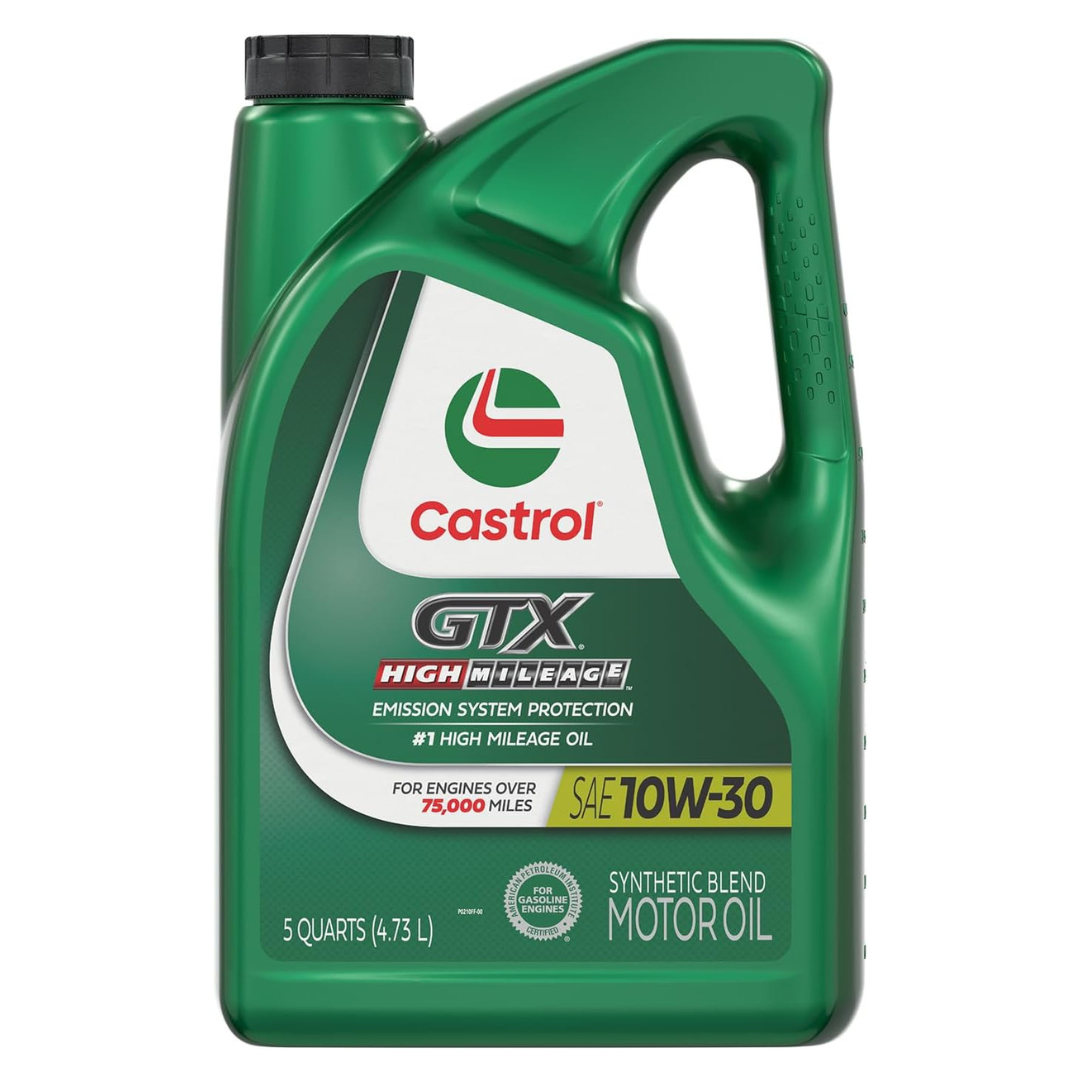 5-Qt Castrol GTX High Mileage 10W-30 Synthetic Blend Motor Oil