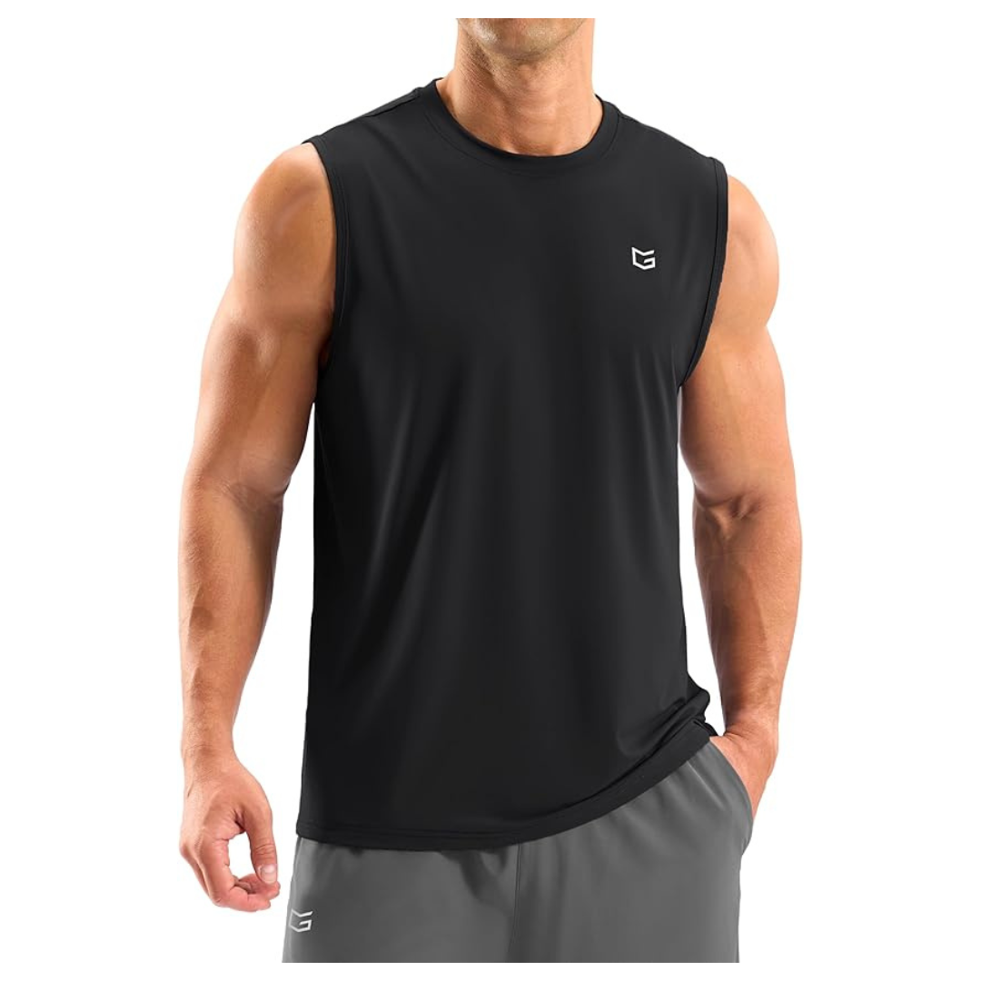 G Gradual Men's Moisture Wicking Sleeveless Workout Shirts (2 Colors)