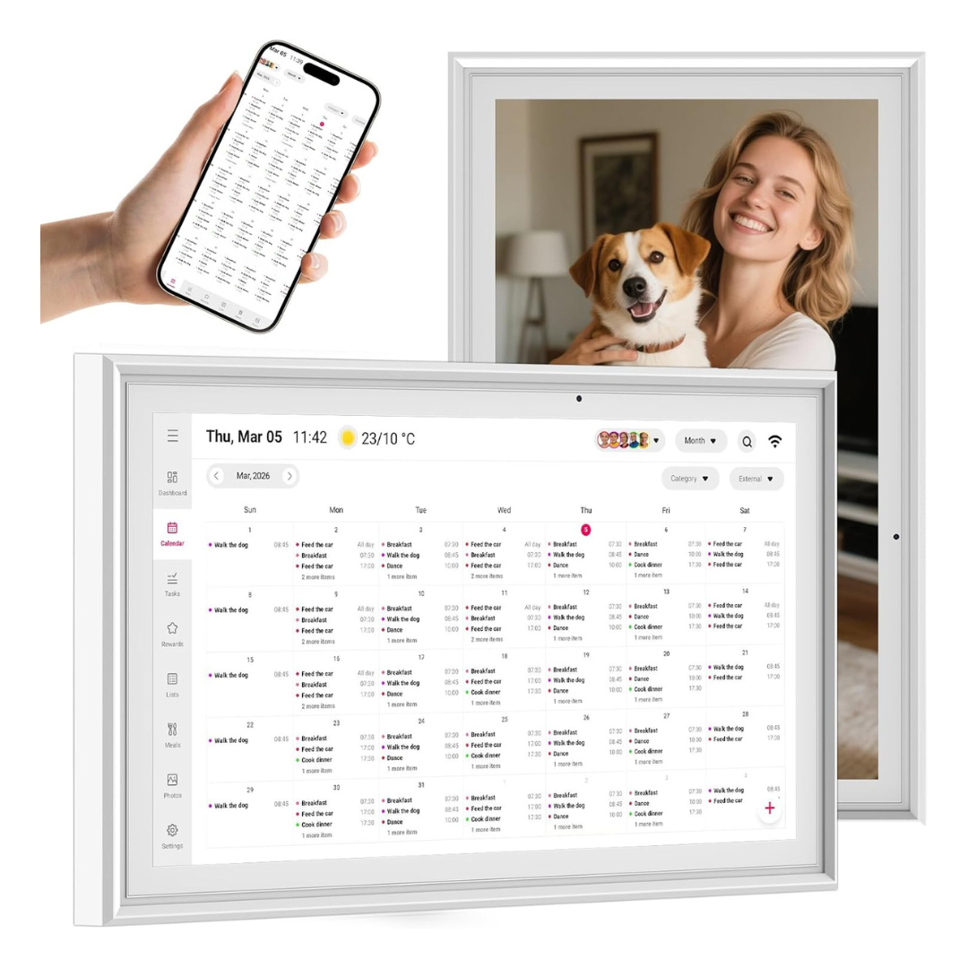 15.6'' Touchscreen Digital Calendar & Chore Chart