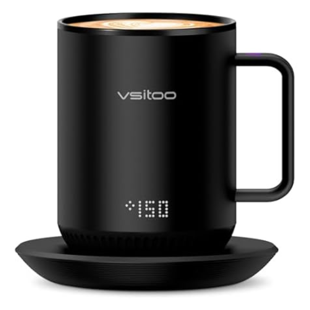 12oz S3 IPX7 Espresso Smart Self Heating Rechargeable Mug