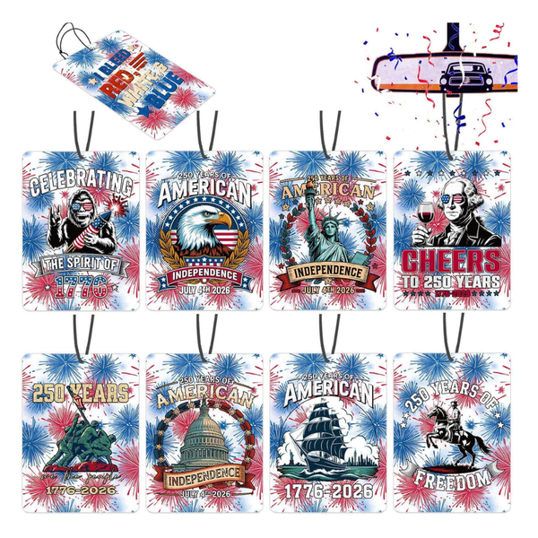 8-Pack 250th Anniversary Car Air Fresheners