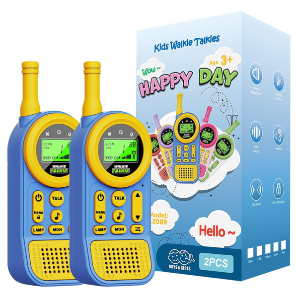 2-Pack Kids 22-Channel Two-Way Radios Walkie Talkies