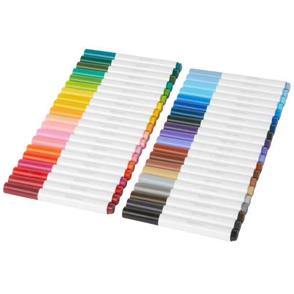 40-Pack Amazon Basics Multicolor Broad Line Washable Markers