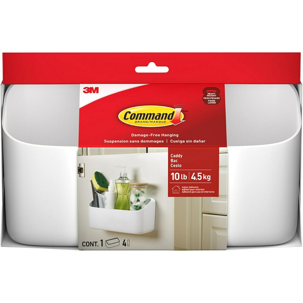 Command 10 lb Large Organizing Caddy With 4 Command Strips