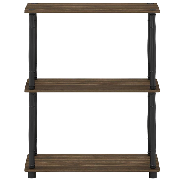 Furinno Turn-N-Tube 3-Tier Compact Multipurpose Shelf Display Rack