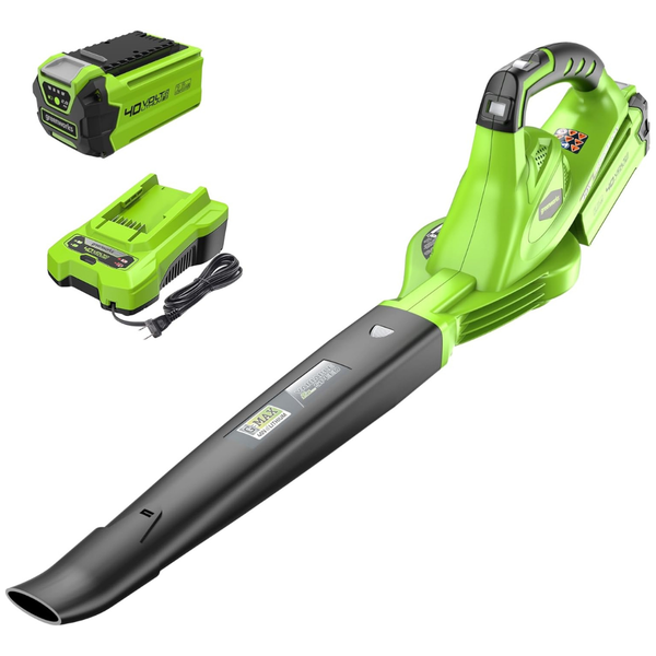 Greenworks 40V 150MPH Leaf Blower W/ 2.0Ah Battery & Charger