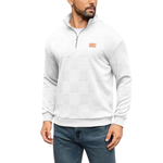 URRU Men's Quarter Zip Slim Fit Pullover Polo Sweatshirt