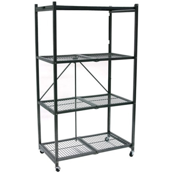Origami R5 4-Shelf HD Folding Storage Rack With Wheels (2 Colors)