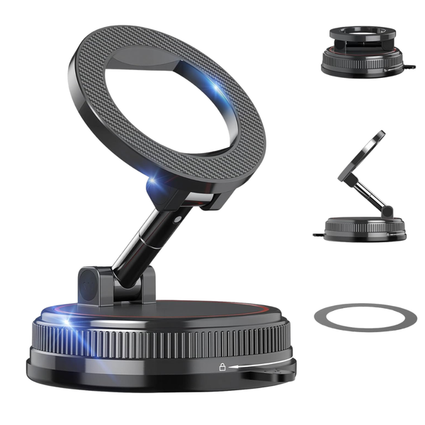 108LBS 360 Deg. Adjustable Vacuum Suction Magnetic Car Phone Mount