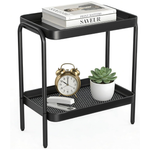NobleForm 2-in-1 2-Tier End Table With Storage Shelves