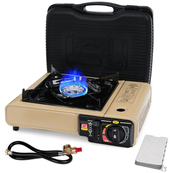 Dual Fuel Camping Stove With Butane & Propane Compatibility (Fuel Not Included)