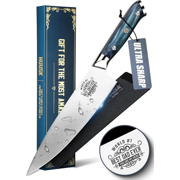 8" Full Tang Stainless Chef Kitchen Knife with Resin Handle