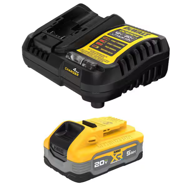 Dewalt XR Powerstack 20V Lithium-ion 5Ah Battery & Charger Kit