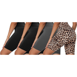 4-Pack 8" High Waist Tummy Control Shorts for Women