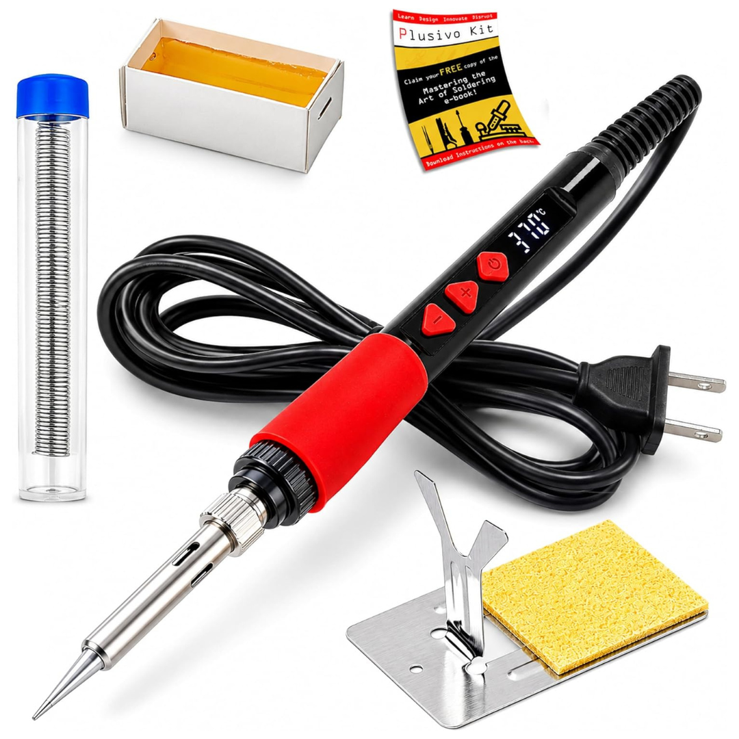 60W Digital LED 5-in-1 Soldering Iron Kit