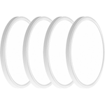 4-Pack 12" 3200lm LED 5000K Flush Mount Ceiling Light