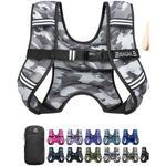 10Lb Women's Comfort-Fit Weighted Vest w/ Detachable Phone Pouch (Various)