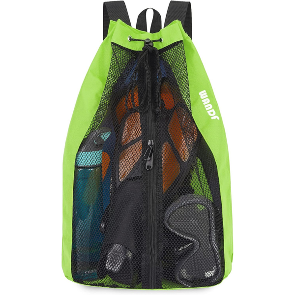 18.9" Wandf Mesh Drawstring Swim Backpack (Various)