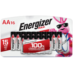 16-Count Energizer Max AA Alkaline Batteries