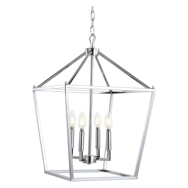 16" Chrome Lantern Pendant