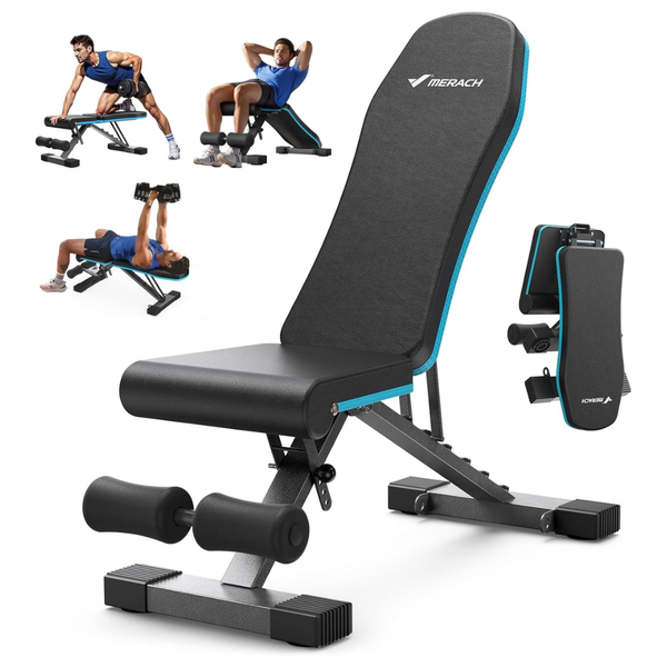 MERACH Foldable Adjustable Weight Bench