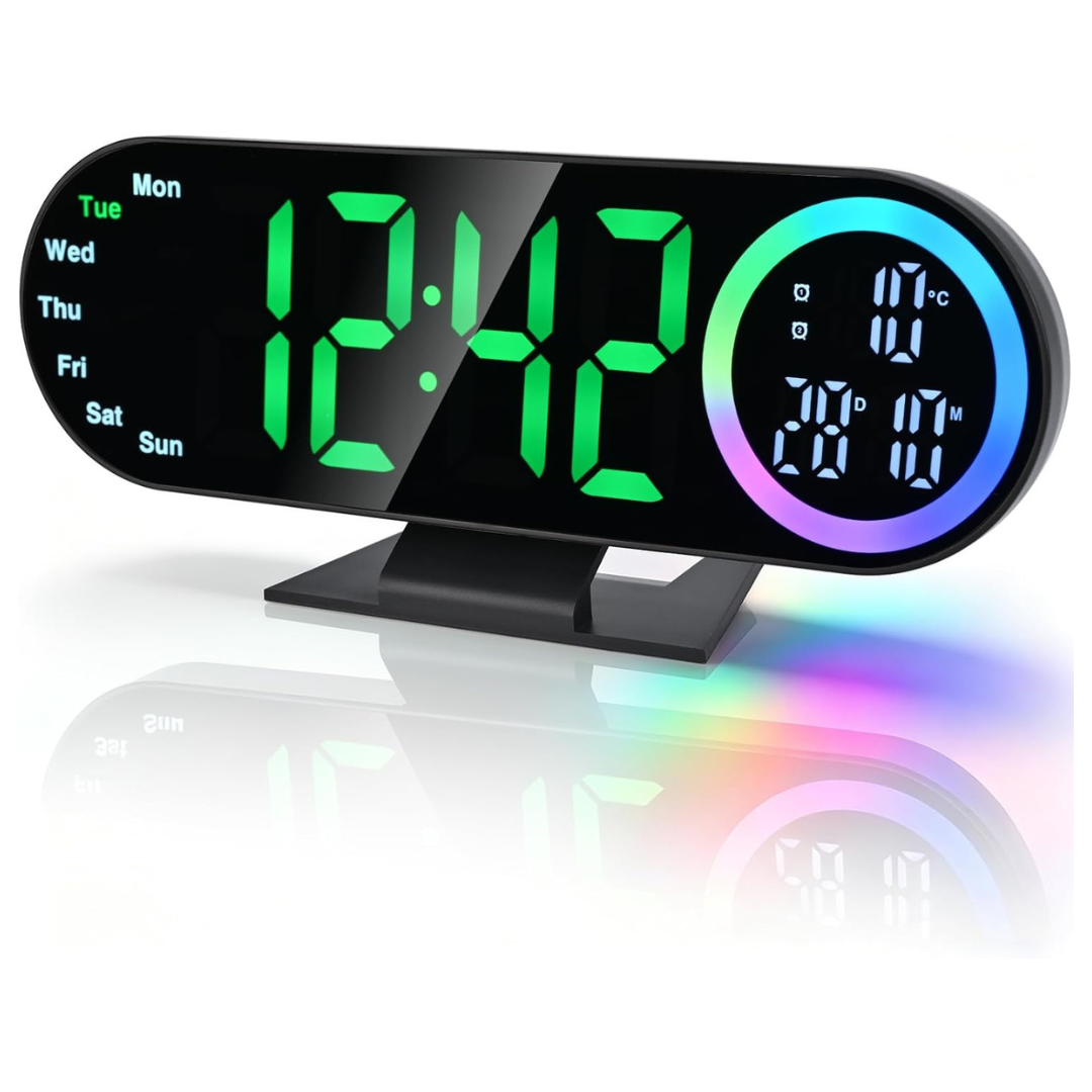 Digital Alarm Clocks With 16 Night Light