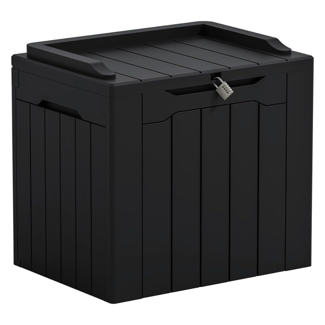 31-Gallon Greesum Lockable Outdoor Storage Box With Lid