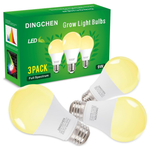3-Pack DingChen A19 Full Spectrum 9W Plant Grow Light Bulbs