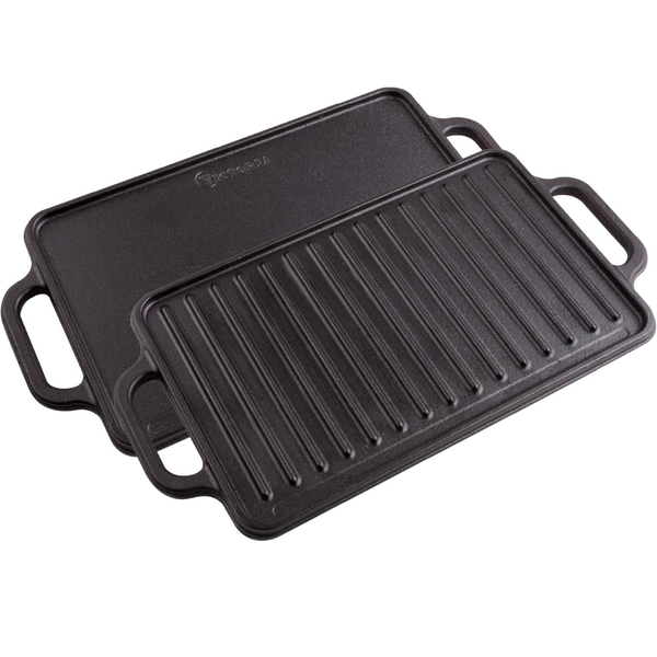 Victoria 13" X 8.5" Rectangular Cast Iron Griddle (GDL-189)