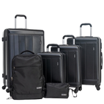 6-Piece Tripcomp Hardside Lightweight Luggage Set (Black)