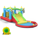 KloKick Jumbo Dry/Wet Inflatable Water Park & Slide Castle