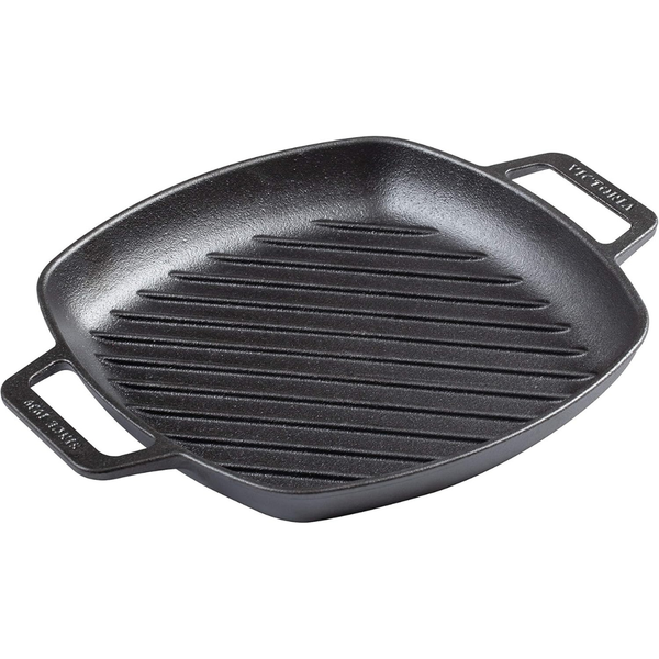 Victoria 10" Square Grill Pan with Handles