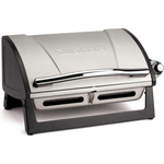 Cuisinart Grillster Stainless Steel Portable Gas Grill with Locking Lid