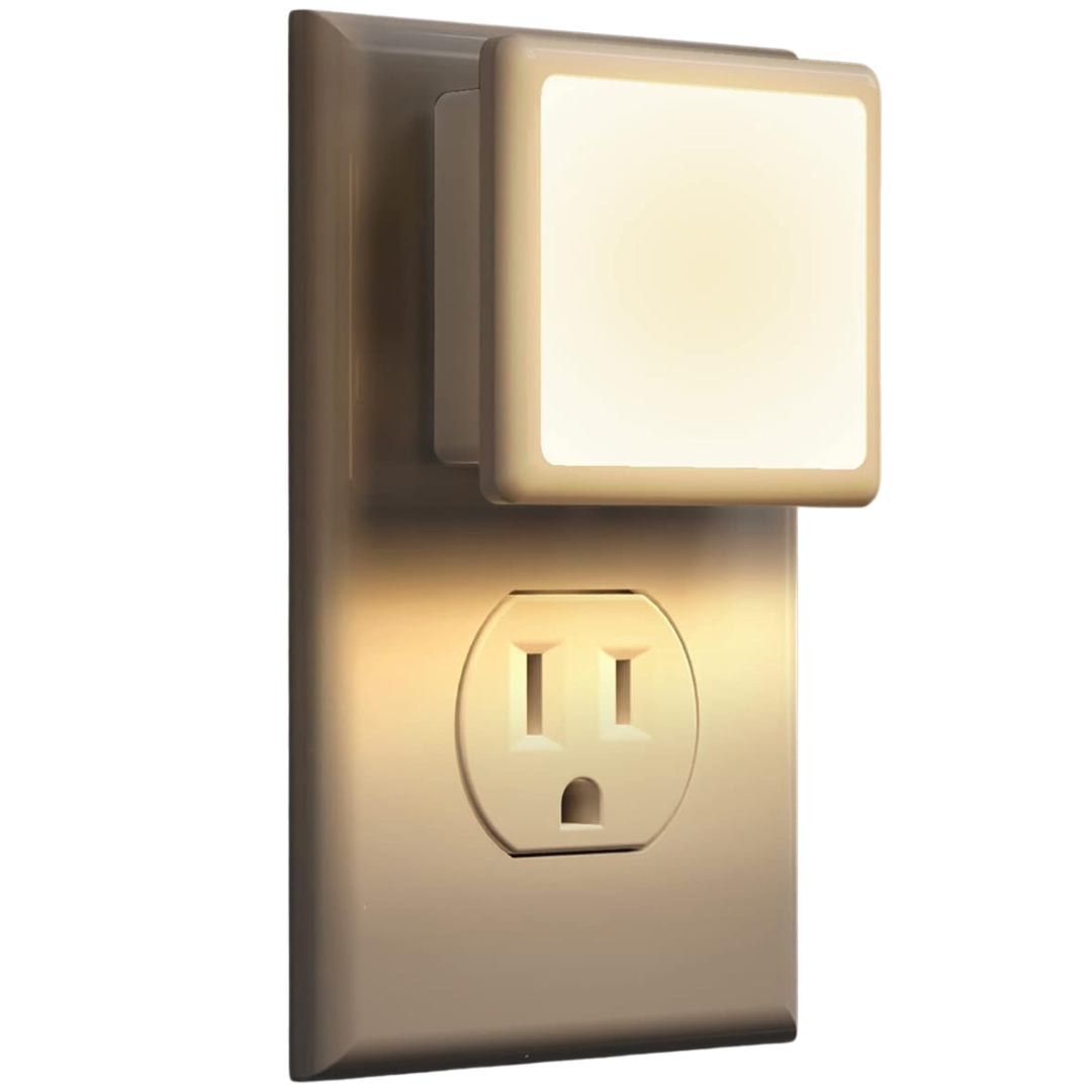 2-Pack L Lohas 0.3W 3000K Soft White LED Night Lights