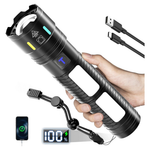 990,000 Lumens 5000ft Long Range Rechargeable Flashlight