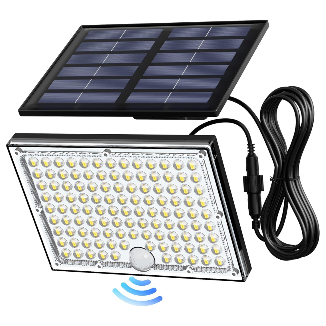 Jackyled Outdoor 113LED Solar Lights With Motion Sensor