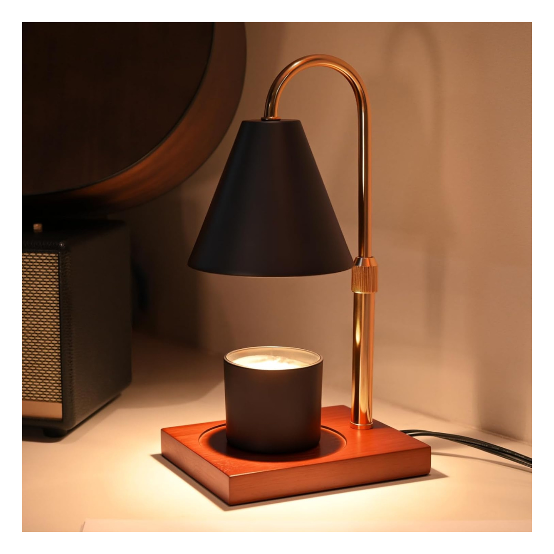 Bjffn Candle Warmer Lamp With Timer & 2 Bulbs