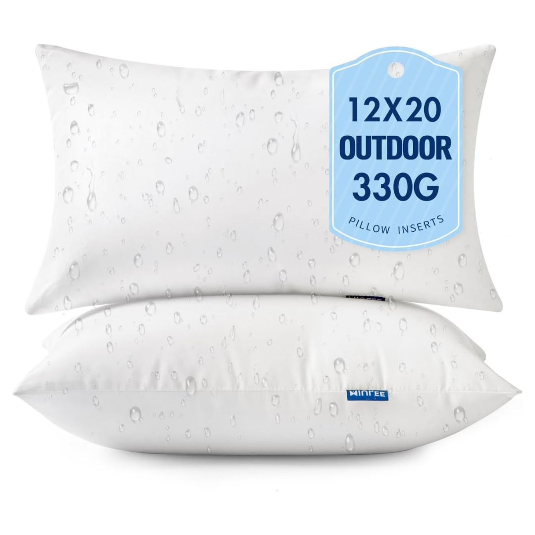 Set Of 2 Miulee 12" X 20" Outdoor Pillows