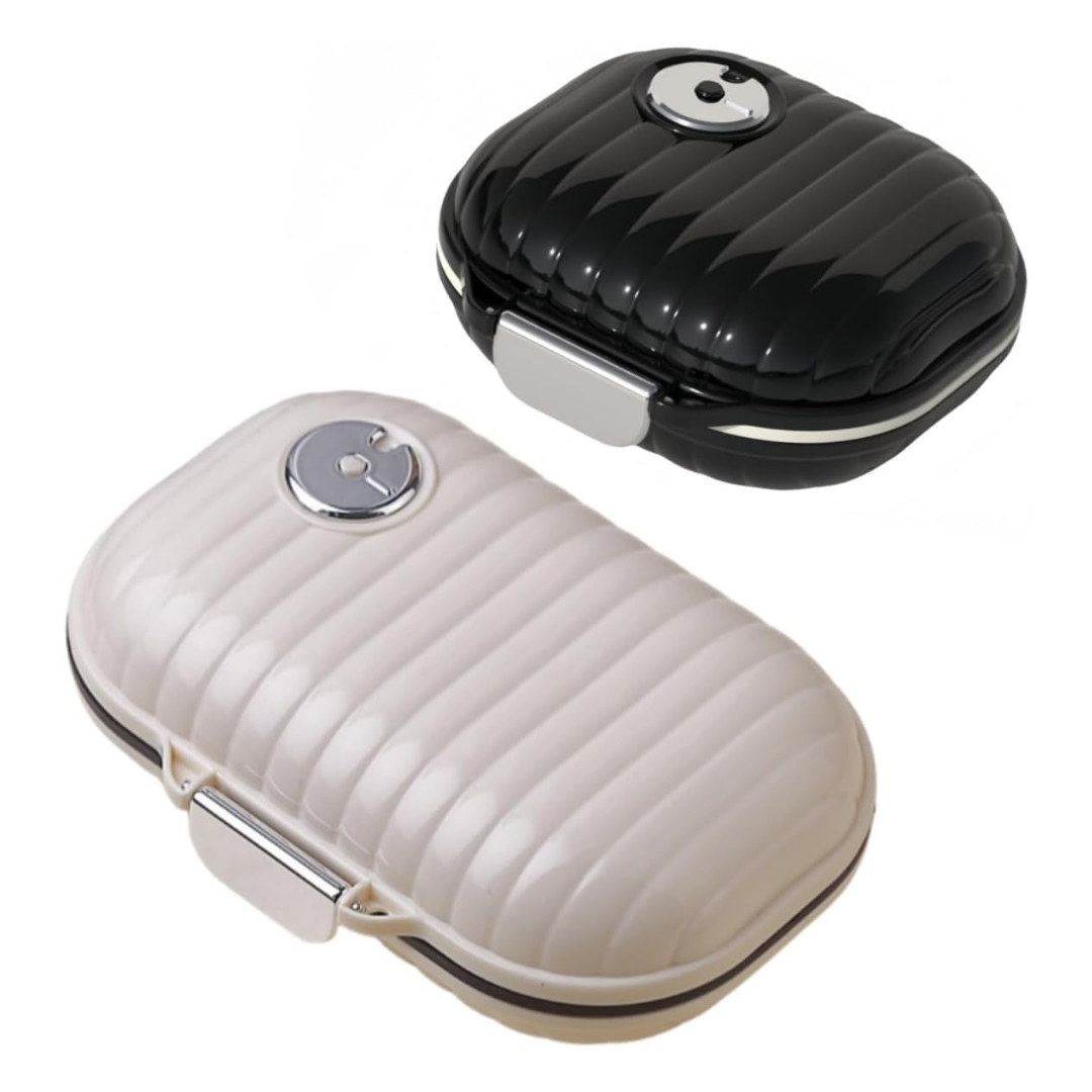 2-Pack Comtar 7-Compartment Personal Medicine Organizer Case (Various)