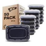 50-Pack 24-Oz Freshware Meal Prep Containers