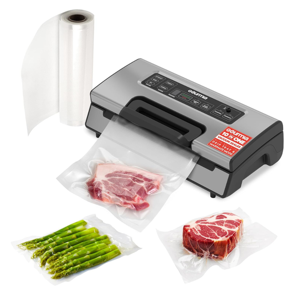 Gourmia Vacuum Sealer Food Preservation System With Marinate Mode