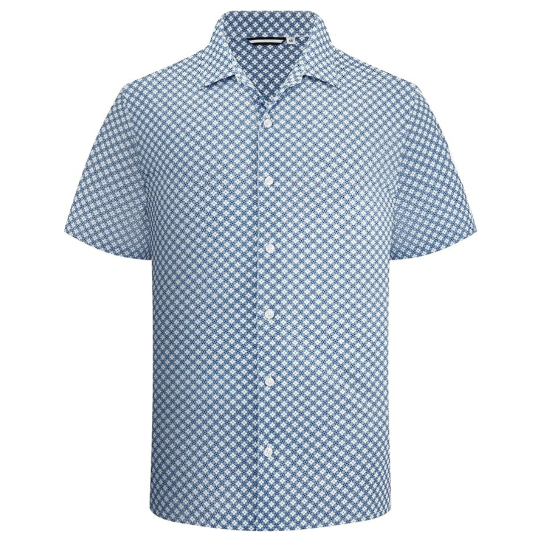 Alex Vando Men's Short Sleeve Print Button Down Casual Shirts (Various)
