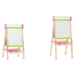 Doselie Wooden Double-Sided Magnetic Dry Erase Whiteboard Chalk Board