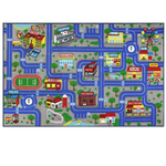 39" X 63" Non Slip Washable City Map Car Road Kids Play Mat Rug